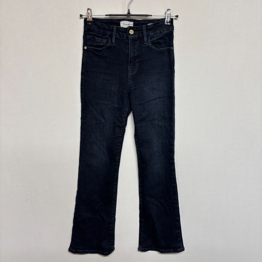 Frame Women Le Crop Mini Boot Jeans Size 25 Blue Denim D136 -15